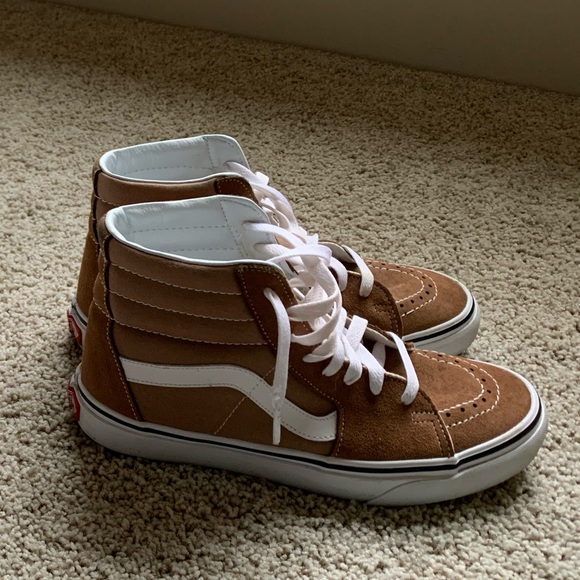 brown van high tops